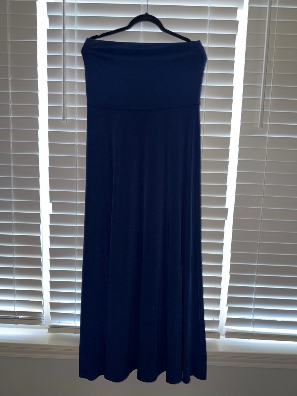 Polo Ralph Lauren- Women’s Strapless Navy Blue Maxi Dress - Classic Flare
